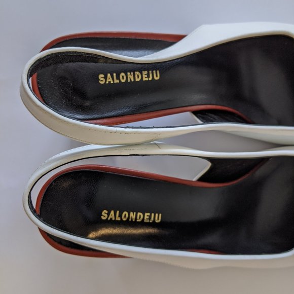 cherry/white pump - Picture 4 of 8